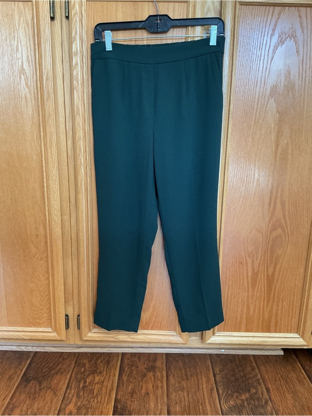 NEW Babaton Green Atelier Pull On Ankle Pants With Pockets